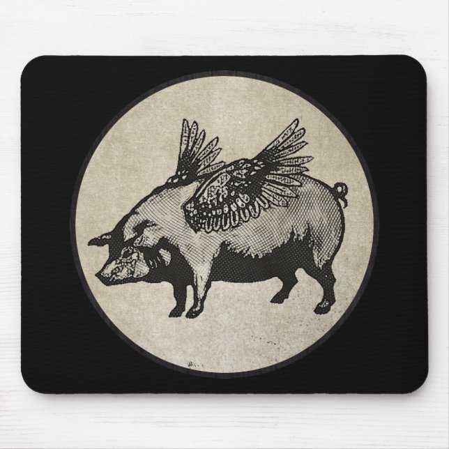 Pigs Might Fly Mouse Mat (Front)