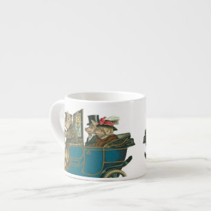 Pigs Night Out - Funny Vintage Expresso Mug