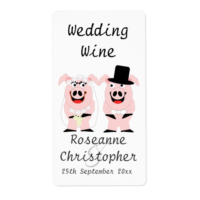 Pigs Wedding Wine (Front)