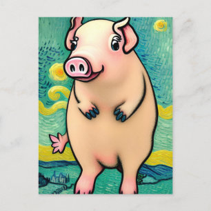 Pigs Will Fly Postcard