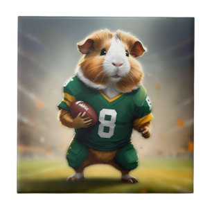 Pigskin Prodigy: The Guinea Pig Quarterback Tile