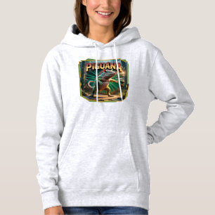 Piguana Illustration – Pig Iguana Scary Animal Hoodie