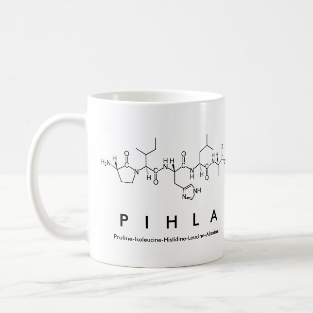 Pihla peptide name mug (Left)