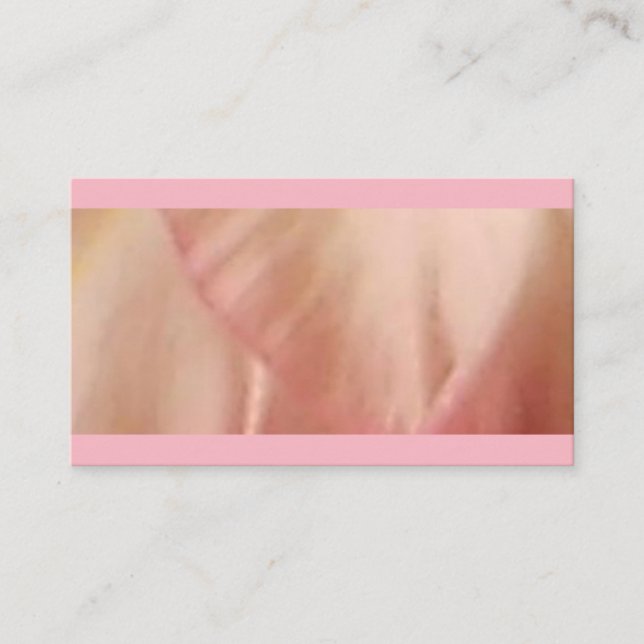 Piink Flower Petal Business Card (Front)
