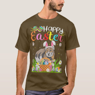 Pika Bunny Egg Hunting Funny Pika Happy Easter T-Shirt