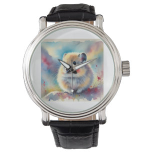Pika in the Wild 300924AREF123 - Watercolor Watch