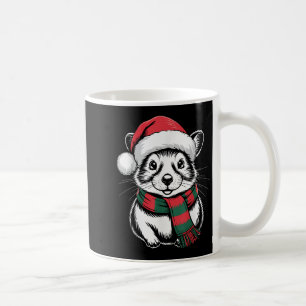 Pika Xmas Santa Hat Scarf Christmas Costume Coffee Mug