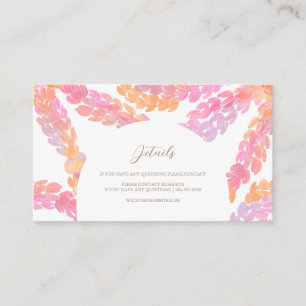 Pikake Wedding Enclosure Card