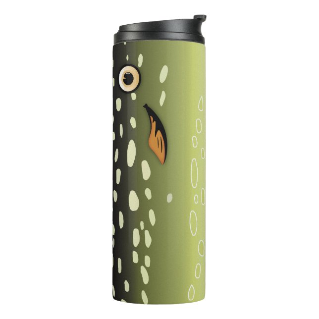 Pike Fish, Fisherman, Fishing Thermal Tumbler (Rotated Left)