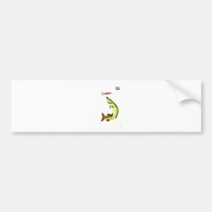 Pike Fishing Bumper Sticker