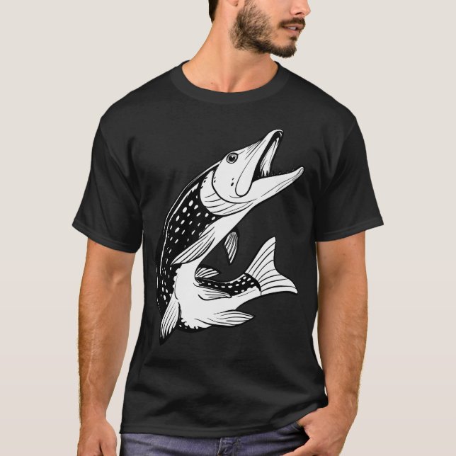 Pike fishing - Hecht fish T-Shirt (Front)