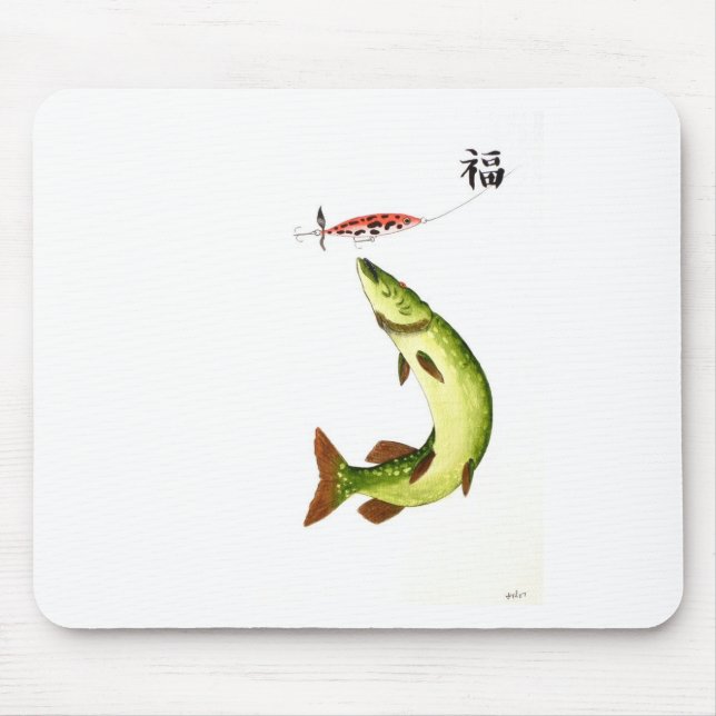 Pike Fishing Mouse Mat (Front)