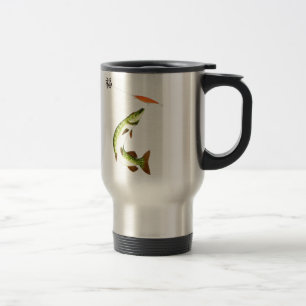 Pike fishing travel mug