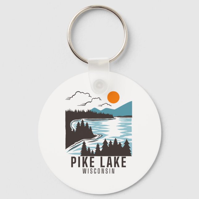 Pike Lake  Key Ring (Front)