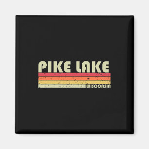 Pike Lake Wisconsin Funny Fishing Camping Summer G Magnet