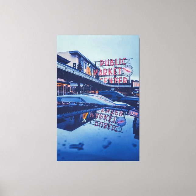 Pike Market Seattle Canvas Print (Front)