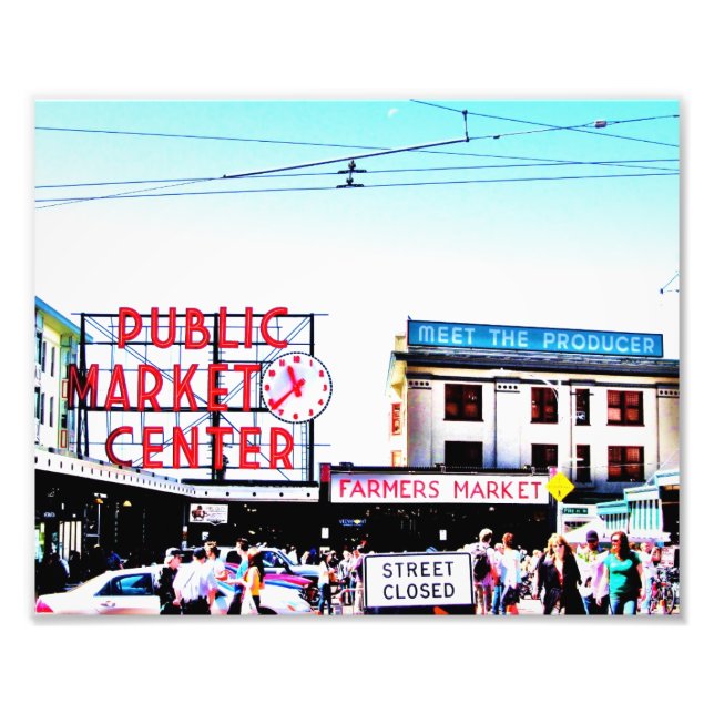 Pike Place Market Photo Print (Front)