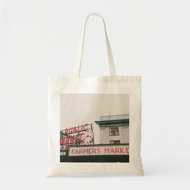 Pike Place Market Tote Bag (Front)