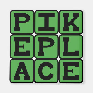 Pike Place, Seattle Marketplace Magnet