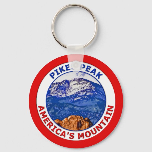 Pikes Peak America's Mountain Key Ring (Front)