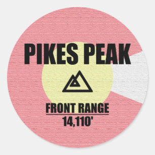 Pikes Peak Classic Round Sticker