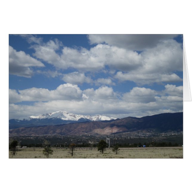 Pikes Peak Clouds Card (Front Horizontal)