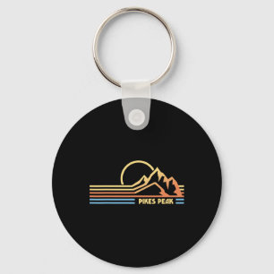 Pikes Peak Colorado Hiking Hiker Climbing Key Ring