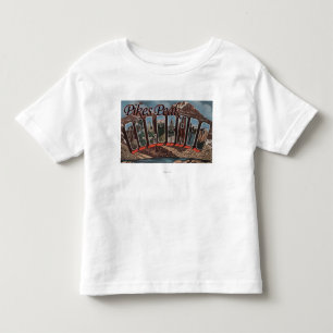 Pikes Peak, Colorado - Large Letter Scenes Toddler T-Shirt