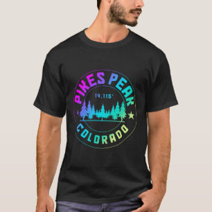 Pikes Peak Colorado Mountain Hiking Vintage T-Shirt