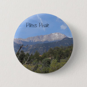 Pikes Peak- Colorado Springs 6 Cm Round Badge