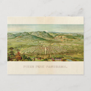 Pikes Peak, Colorado Springs, Colorado (1890) Postcard