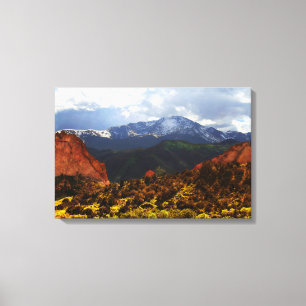 Pikes Peak from Garden of the Gods Canvas Print