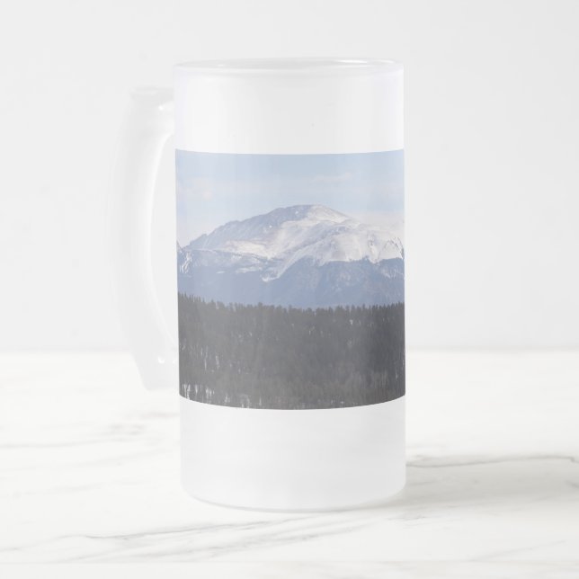 Pike's Peak Frosted Mug (Front Left)