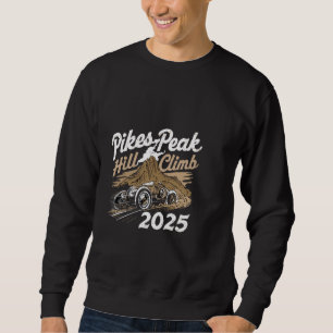 Pikes Peak Hill Climb Funny Colorado Car Race Retr Sweatshirt