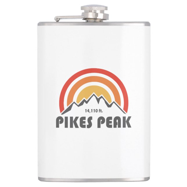 Pikes Peak Hip Flask (Front)