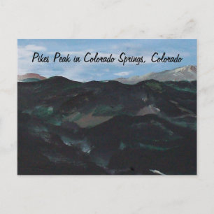 Pikes Peak in Colorado Springs, Colorado Postcard