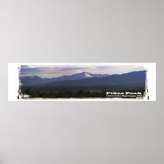 Pikes Peak panorama Poster