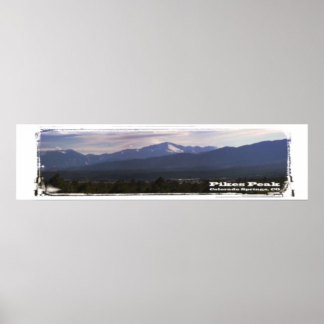 Pikes Peak panorama Poster (Front)