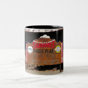 Pike's Peak Summit, Colorado Two-Tone Coffee Mug