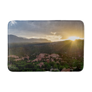 Pikes Peak Sunset Haze Bath Mat