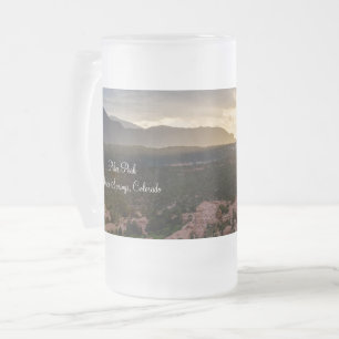 Pikes Peak Sunset Haze Frosted Beer Mug
