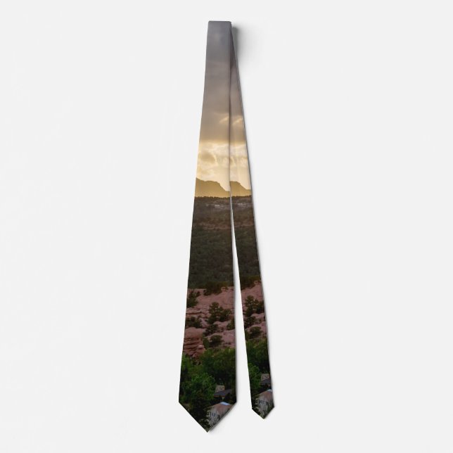Pikes Peak Sunset Haze Neck Tie (Front)