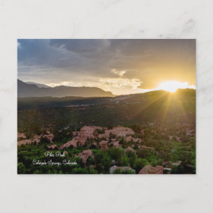 Pikes Peak Sunset Haze Postcard