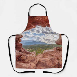 Pikes Peak Through A Rock Hole Apron