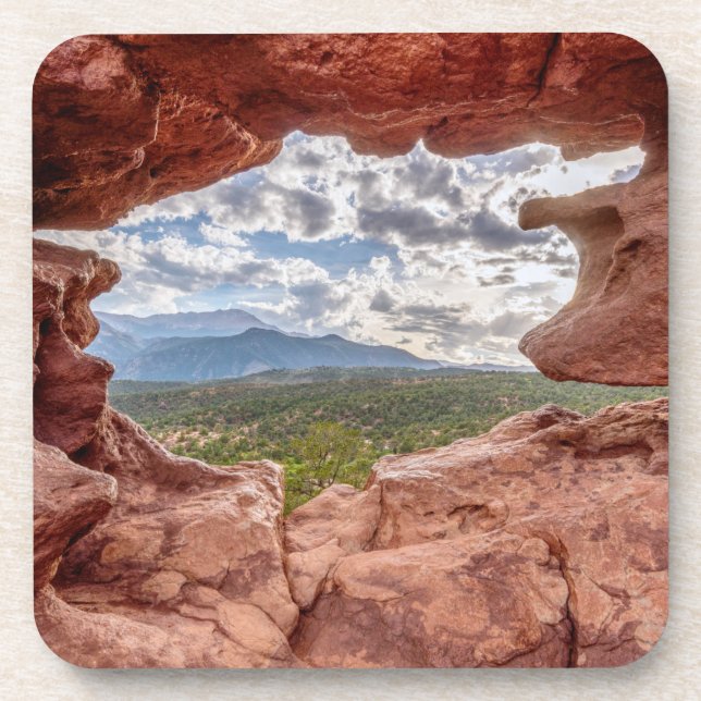 Pikes Peak Through A Rock Hole Coaster (Front)