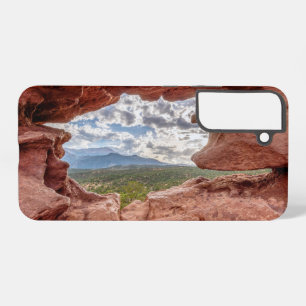 Pikes Peak Through A Rock Hole Samsung Galaxy Case