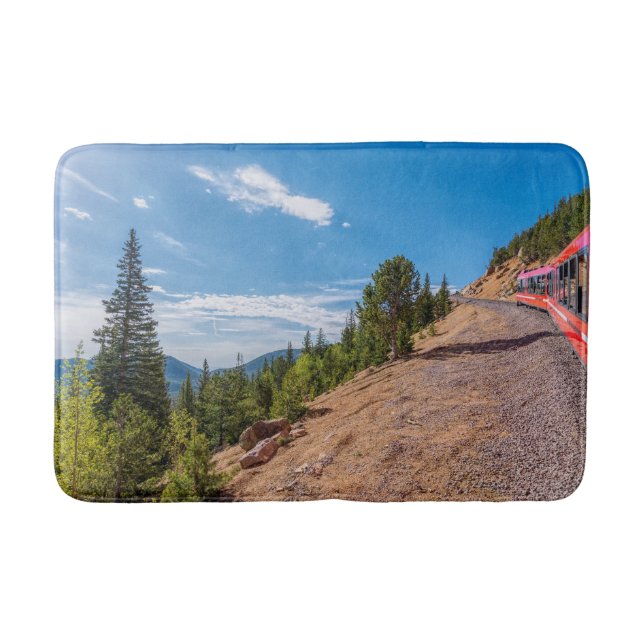 Pikes Peak Train Ride Bath Mat (Front)