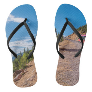 Pikes Peak Train Ride Flip Flops