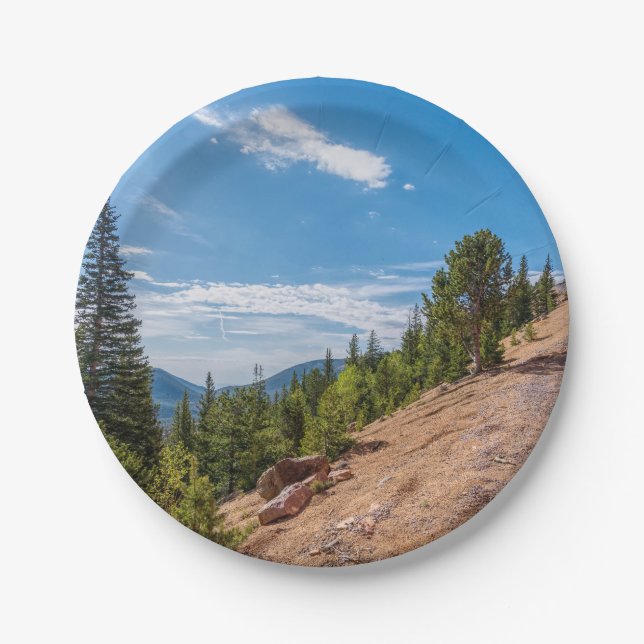 Pikes Peak Train Ride Paper Plates (Front)