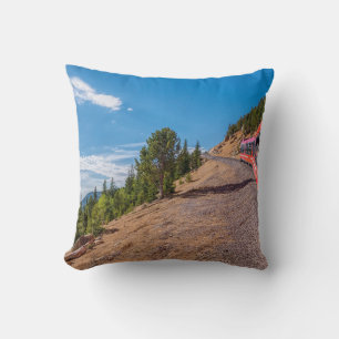 Pikes Peak Train Ride Pillow